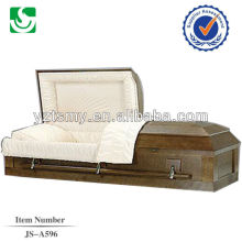 JS-A596 caixão de madeira de nogueira